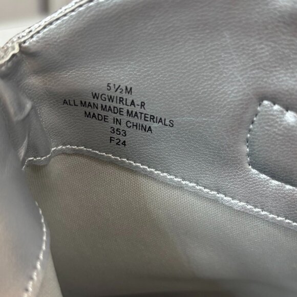 GUESS Women's Silver Snakeskin Pattern Western Ankle Boots, Sz 6,SEE DESCRIPTION - Picture 11 of 15